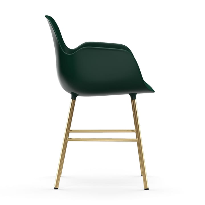 Poltrona con gambe in bronzo Form  - Verde - Normann Copenhagen