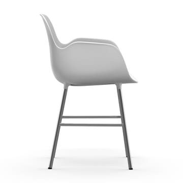 Poltrona Form con gambe cromate - Bianco - Normann Copenhagen