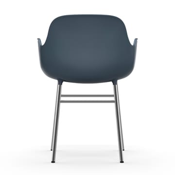 Poltrona Form con gambe cromate - Blu - Normann Copenhagen