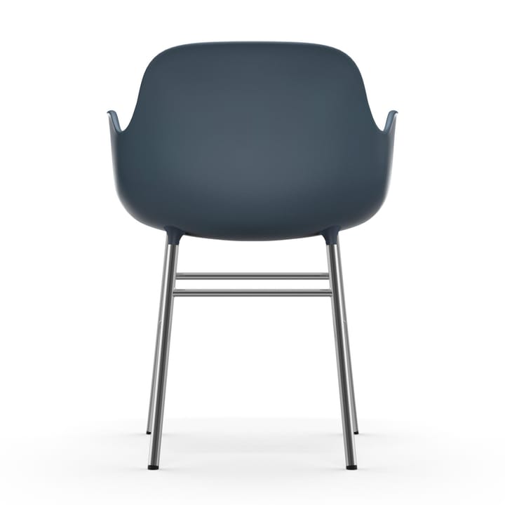 Poltrona Form con gambe cromate - Blu - Normann Copenhagen