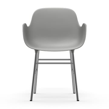 Poltrona Form con gambe cromate - Grigio - Normann Copenhagen