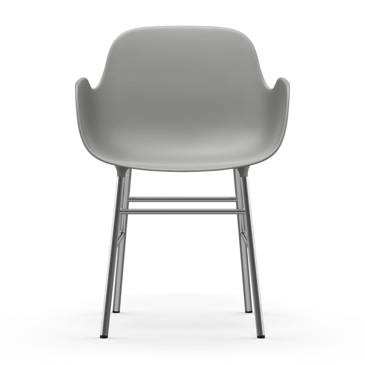 Poltrona Form con gambe cromate, Grigio Normann Copenhagen