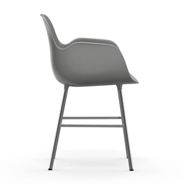 Poltrona Form con gambe cromate - Grigio - Normann Copenhagen