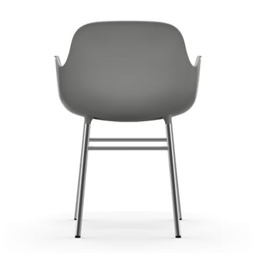 Poltrona Form con gambe cromate - Grigio - Normann Copenhagen