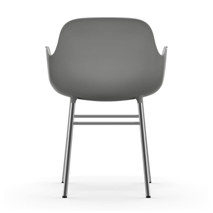 Poltrona Form con gambe cromate, Grigio Normann Copenhagen