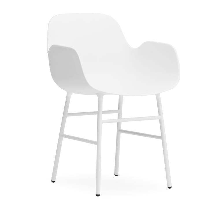 Poltrona Form con gambe in metallo - Bianco - Normann Copenhagen