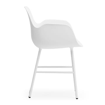 Poltrona Form con gambe in metallo - Bianco - Normann Copenhagen