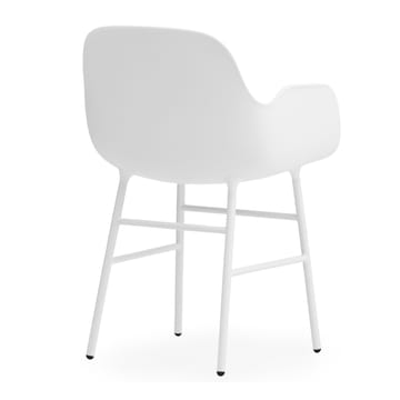 Poltrona Form con gambe in metallo - Bianco - Normann Copenhagen