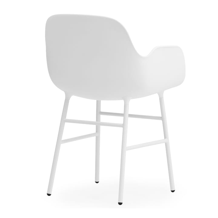 Poltrona Form con gambe in metallo - Bianco - Normann Copenhagen