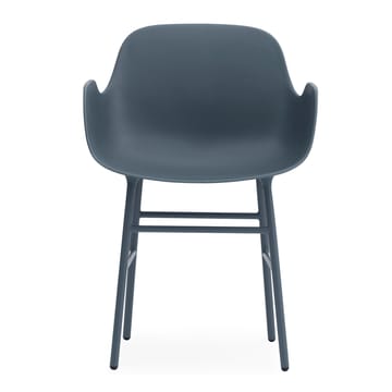 Poltrona Form con gambe in metallo - Blu - Normann Copenhagen