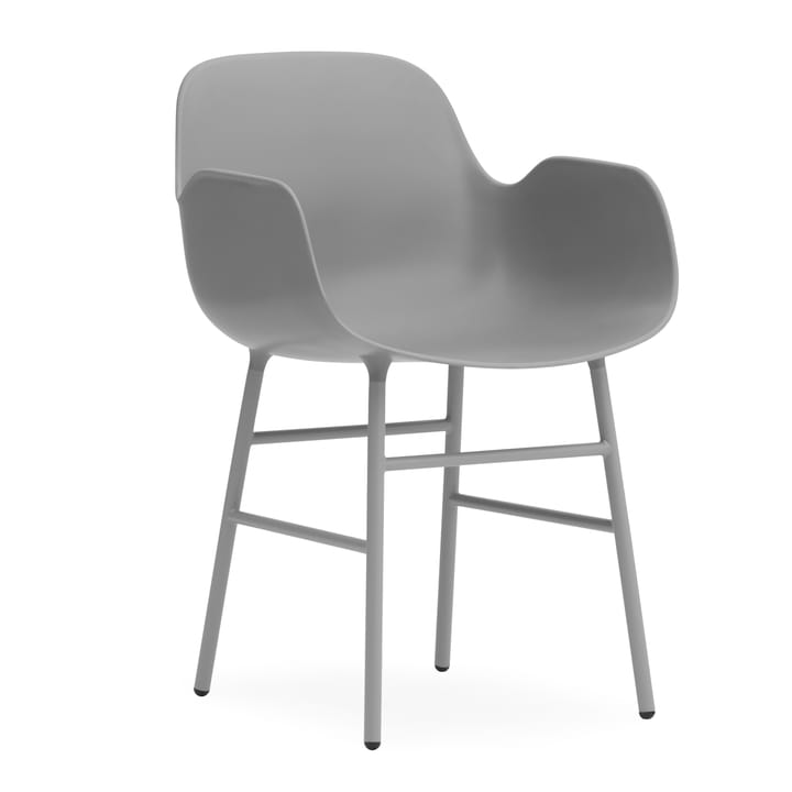 Poltrona Form con gambe in metallo - Grigio - Normann Copenhagen