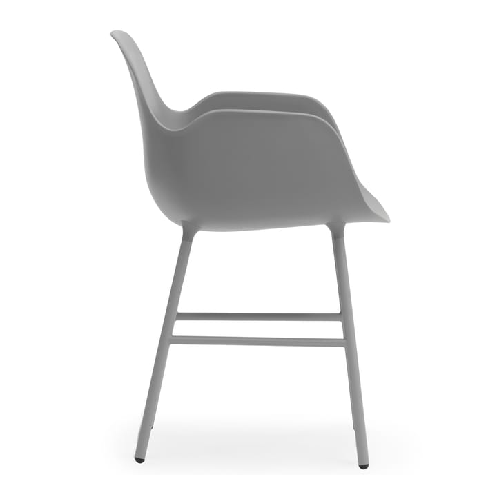 Poltrona Form con gambe in metallo - Grigio - Normann Copenhagen