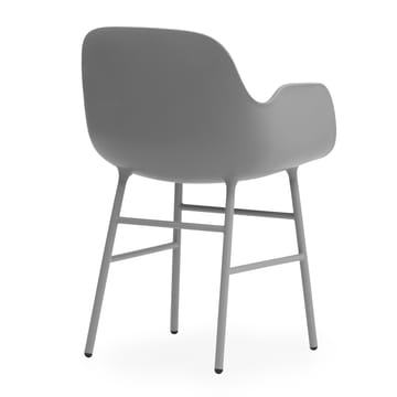 Poltrona Form con gambe in metallo - Grigio - Normann Copenhagen