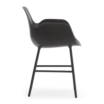 Poltrona Form con gambe in metallo - Nero - Normann Copenhagen