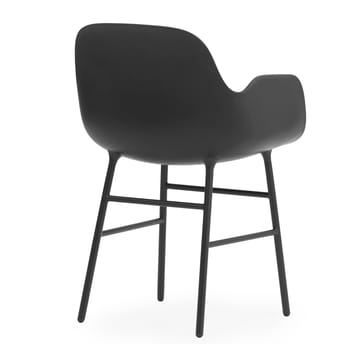 Poltrona Form con gambe in metallo - Nero - Normann Copenhagen