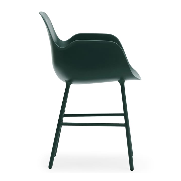 Poltrona Form con gambe in metallo - Verde - Normann Copenhagen