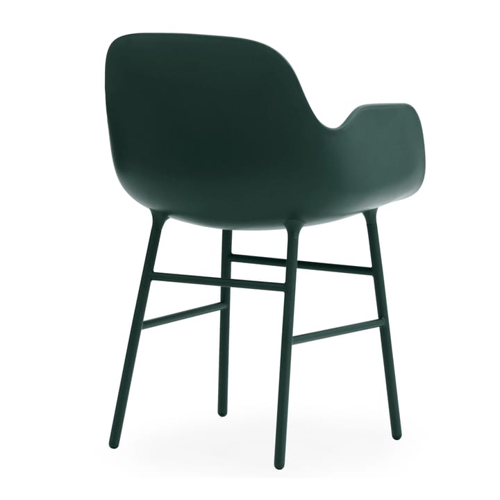 Poltrona Form con gambe in metallo - Verde - Normann Copenhagen