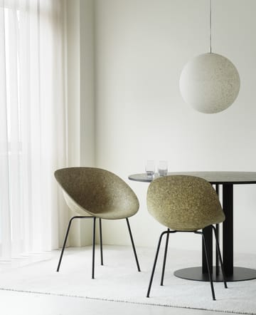 Poltrona Mat con braccioli - Seaweed-black steel - Normann Copenhagen