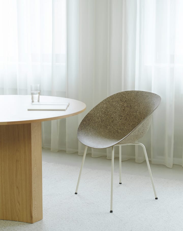 Poltrona Mat con braccioli - Seaweed-cream steel - Normann Copenhagen