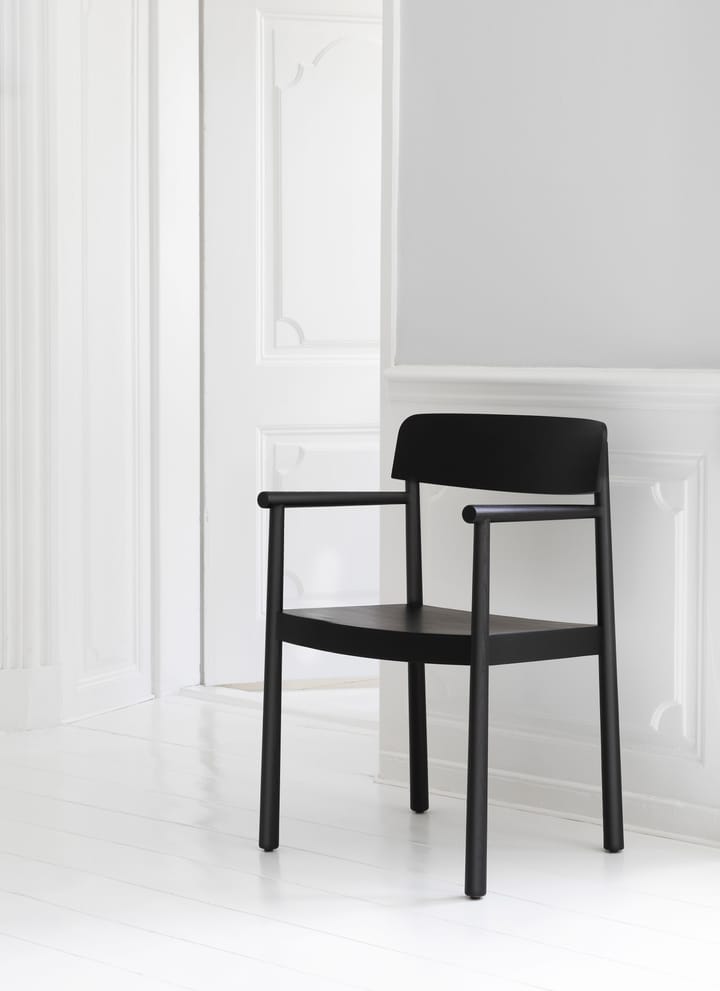 Poltrona Timb con cuscino da seduta - Black/ Ultra Leather - Black - Normann Copenhagen