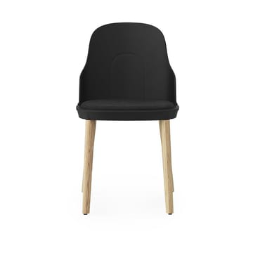 Sedia Allez con cuscino da seduta e gambe in rovere - Black - Normann Copenhagen