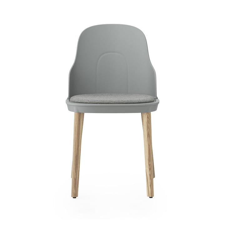 Sedia Allez con cuscino da seduta e gambe in rovere - Grey - Normann Copenhagen