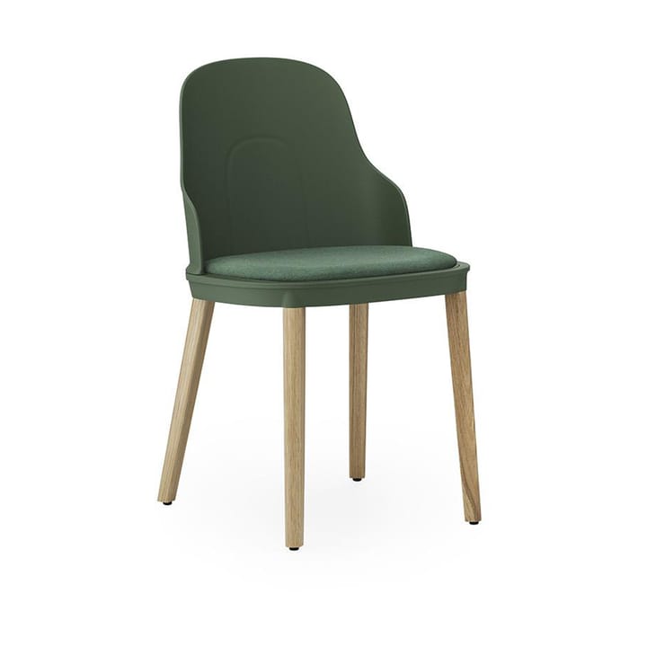 Sedia Allez con cuscino da seduta e gambe in rovere - Park Green - Normann Copenhagen