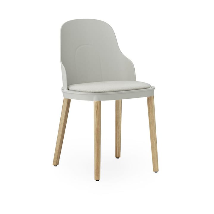 Sedia Allez con cuscino da seduta e gambe in rovere - Warm Grey - Normann Copenhagen