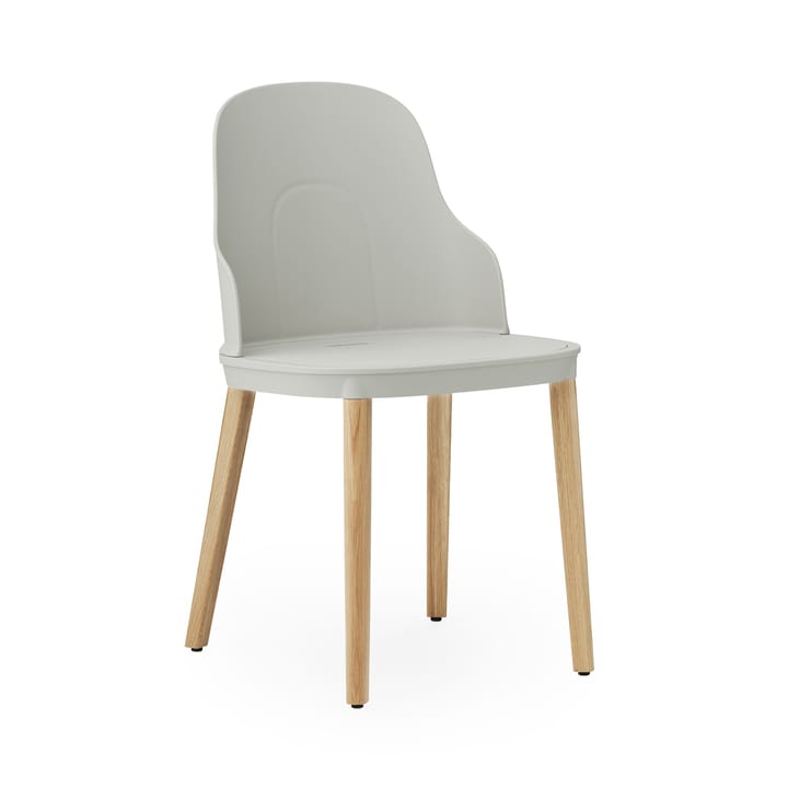 Sedia Allez con gambe in rovere - Grigio caldo, rovere - Normann Copenhagen