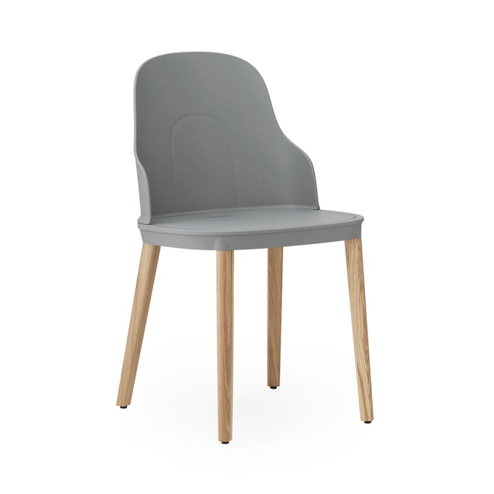 Sedia Allez con gambe in rovere - Grigio, rovere - Normann Copenhagen