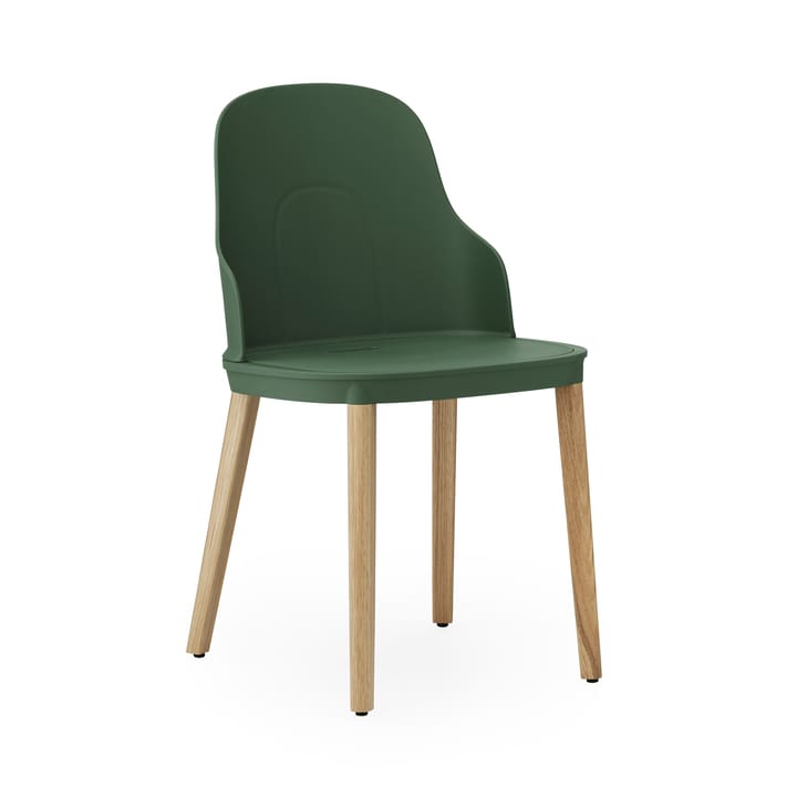 Sedia Allez con gambe in rovere - Verde prato, rovere - Normann Copenhagen