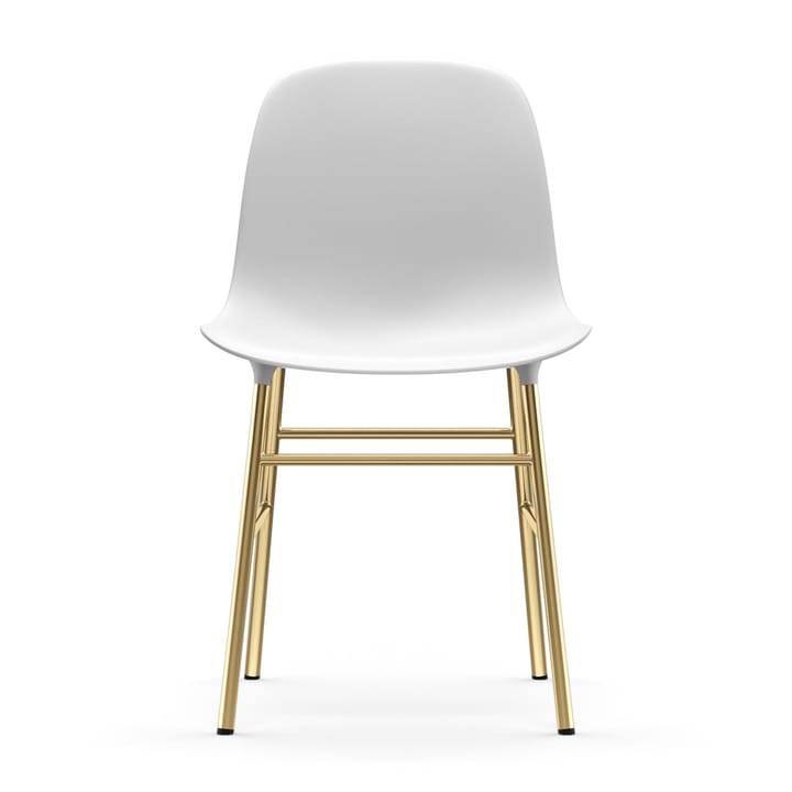 Sedia Form - gamba in ottone - Bianco - Normann Copenhagen