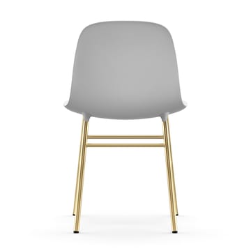 Sedia Form - gamba in ottone - Bianco - Normann Copenhagen