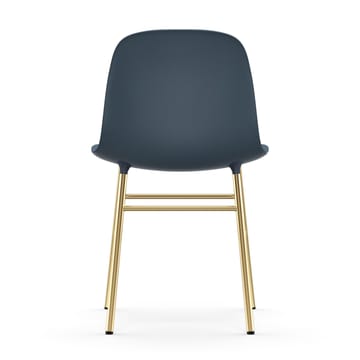 Sedia Form - gamba in ottone - Blu - Normann Copenhagen