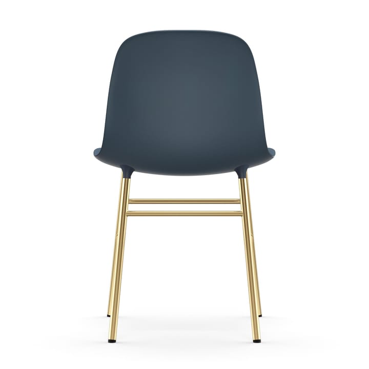 Sedia Form - gamba in ottone - Blu - Normann Copenhagen