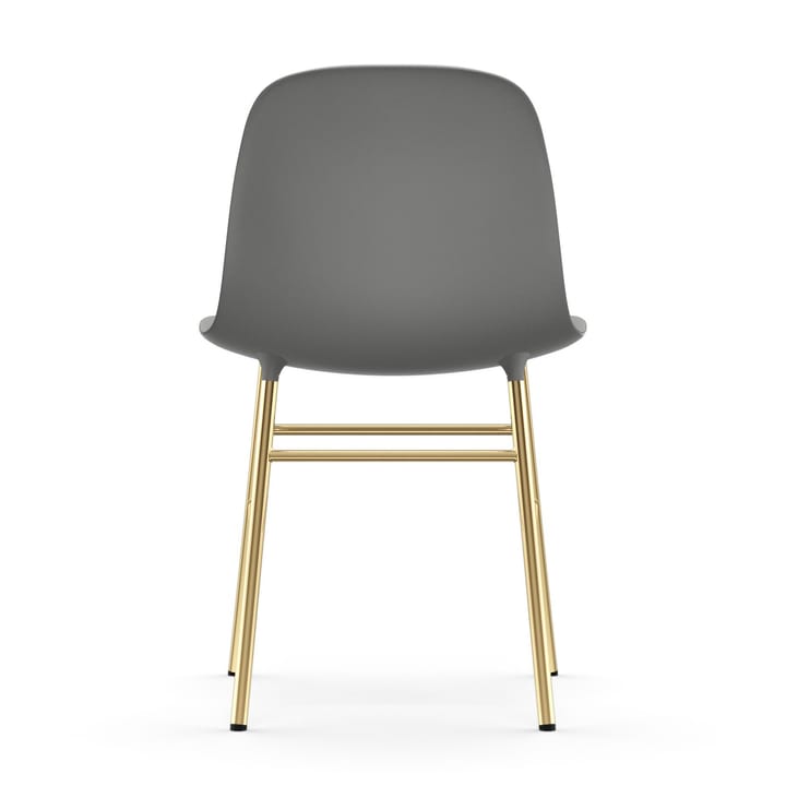 Sedia Form - gamba in ottone - Grigio - Normann Copenhagen