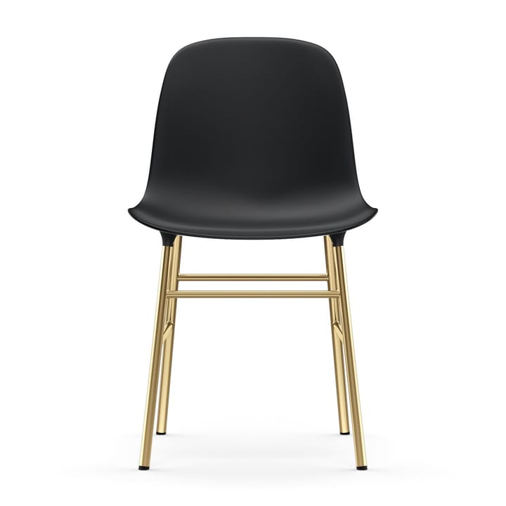 Sedia Form - gamba in ottone - Nero - Normann Copenhagen