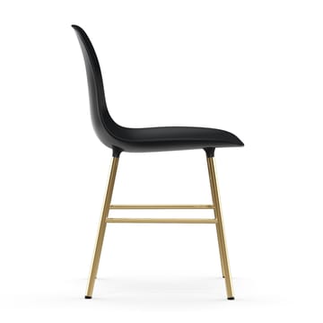 Sedia Form - gamba in ottone - Nero - Normann Copenhagen