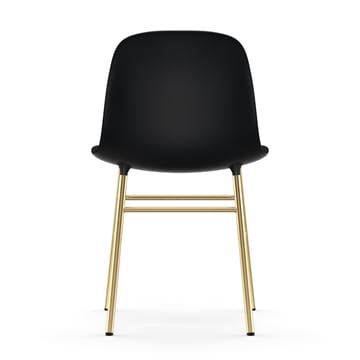 Sedia Form - gamba in ottone - Nero - Normann Copenhagen