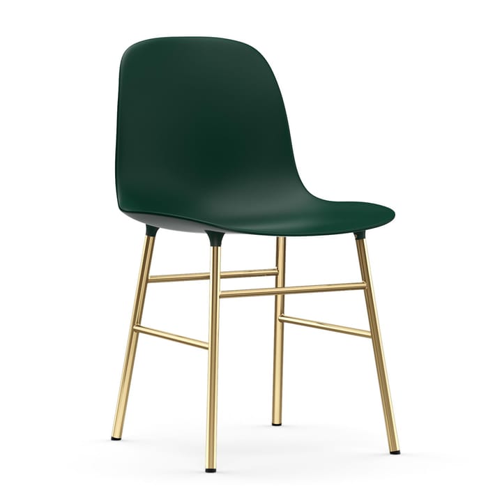 Sedia Form - gamba in ottone - Verde - Normann Copenhagen