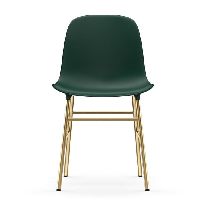 Sedia Form - gamba in ottone - Verde - Normann Copenhagen