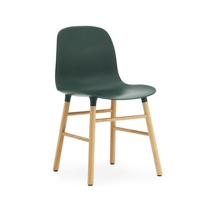 Sedia Form - verde, gambe in rovere - Normann Copenhagen