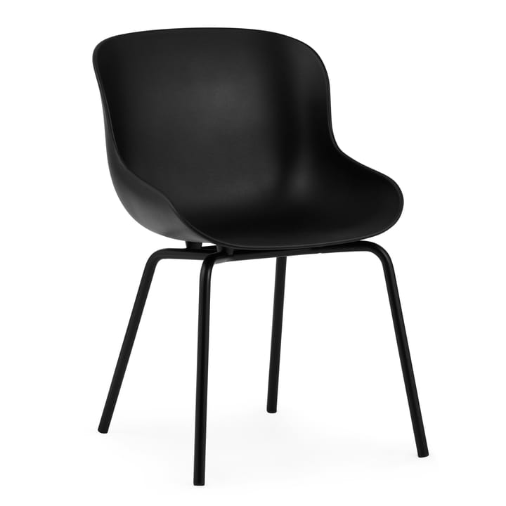 Sedia Hyg con gambe in metallo - Nero - Normann Copenhagen