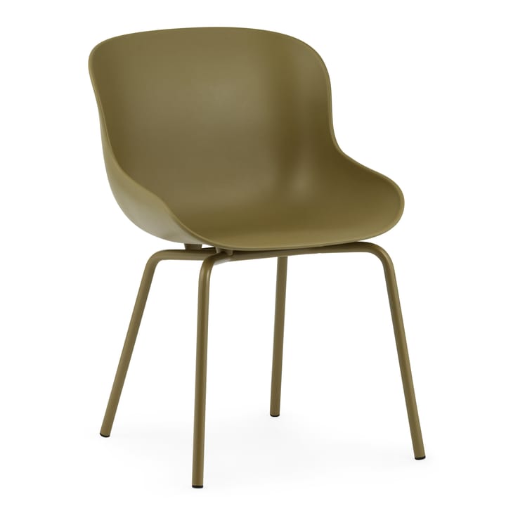 Sedia Hyg con gambe in metallo - Verde oliva - Normann Copenhagen