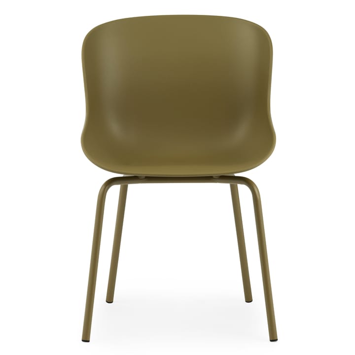 Sedia Hyg con gambe in metallo - Verde oliva - Normann Copenhagen