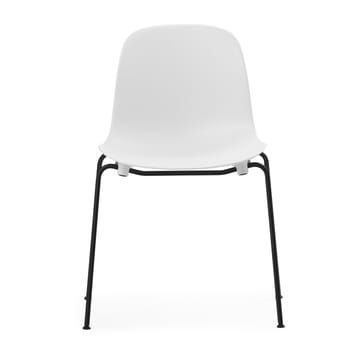 Sedia impilabile Form Chair con gambe nere in confezione da 2, Bianco - undefined - Normann Copenhagen