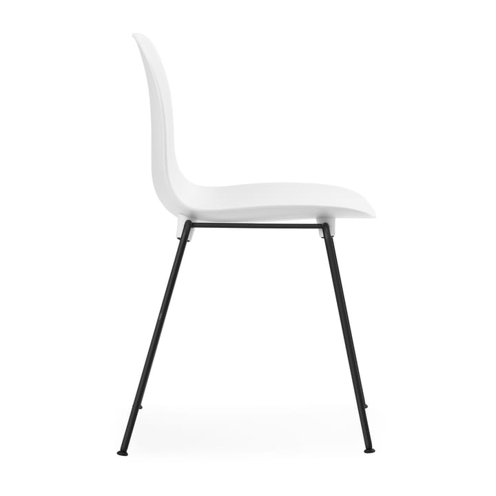 Sedia impilabile Form Chair con gambe nere in confezione da 2, Bianco - undefined - Normann Copenhagen