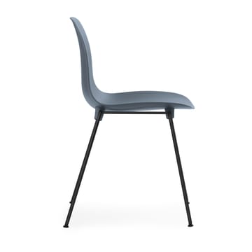 Sedia impilabile Form Chair con gambe nere in confezione da 2, Blu - undefined - Normann Copenhagen