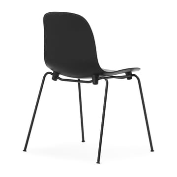 Sedia impilabile Form Chair con gambe nere in confezione da 2, Nero - undefined - Normann Copenhagen