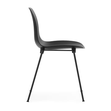 Sedia impilabile Form Chair con gambe nere in confezione da 2, Nero - undefined - Normann Copenhagen